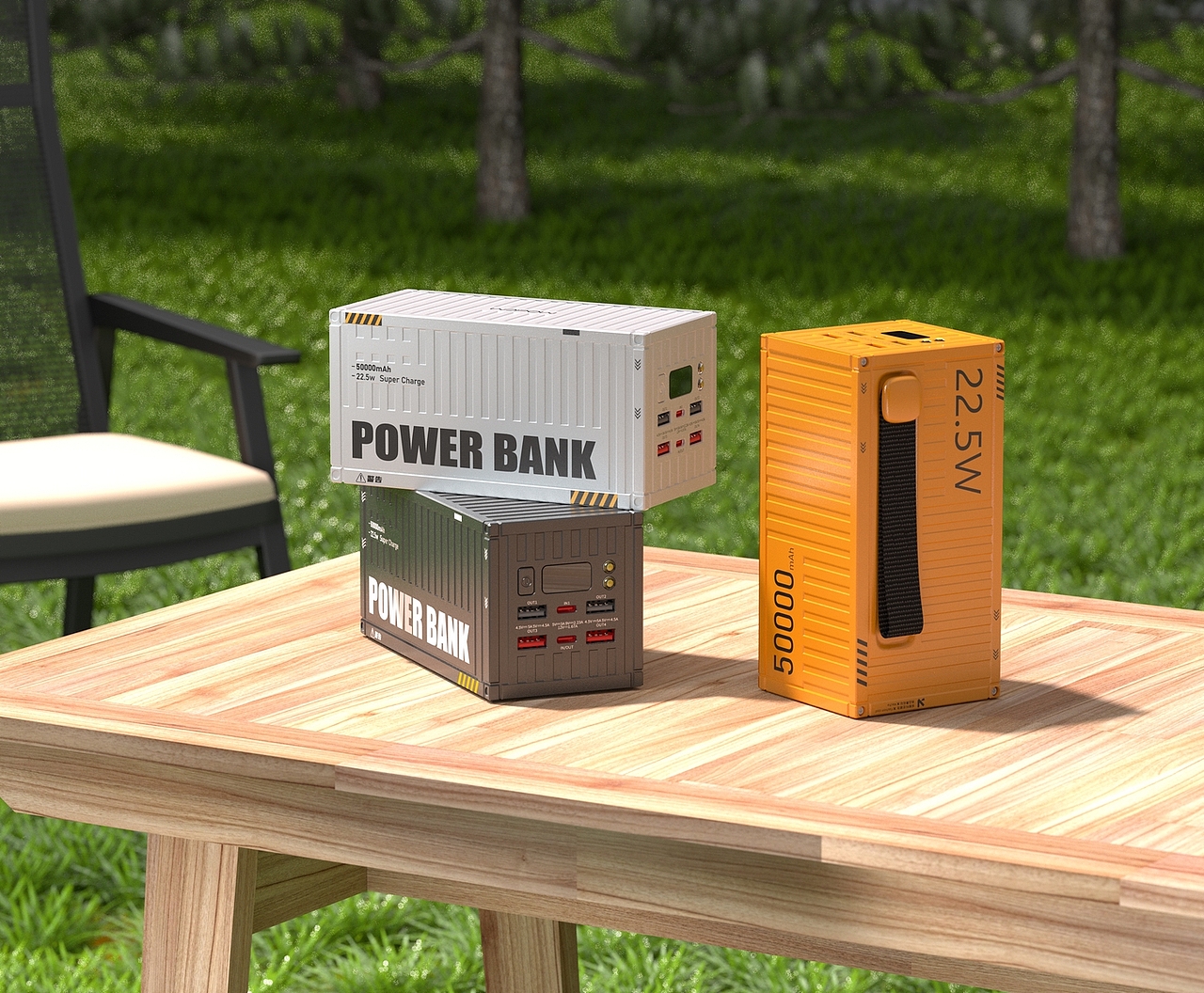 以前一些充电宝渲染