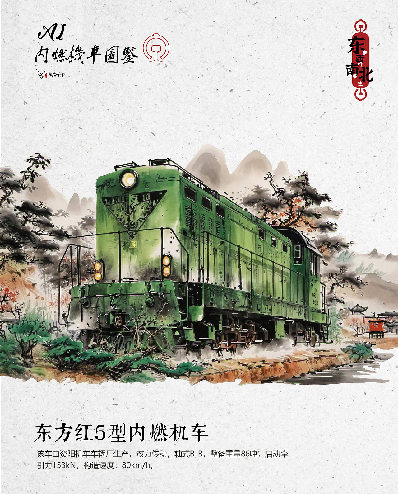 AI内燃机车图鉴 1（图ZMzkwMjQ1Nzky） - AI作品 - 站酷设计师面包肚原创素材 - 站酷ZCOOL