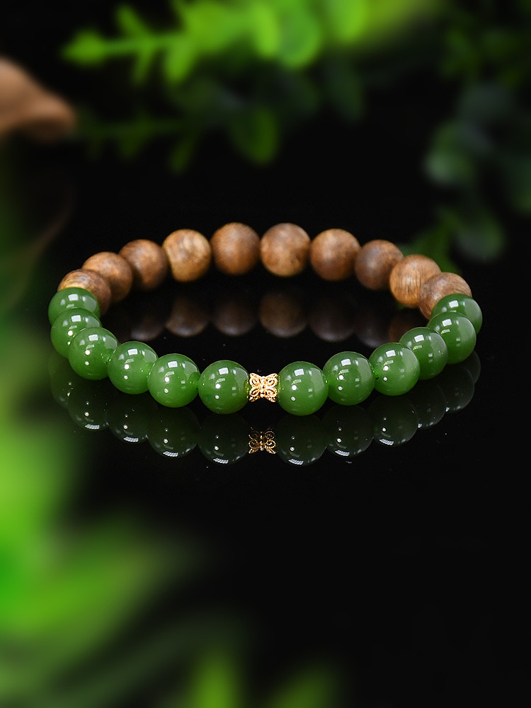 碧玉沉香玉石拍摄