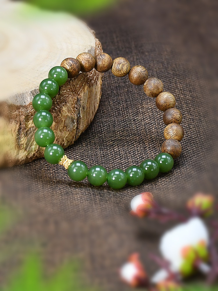 碧玉沉香玉石拍摄