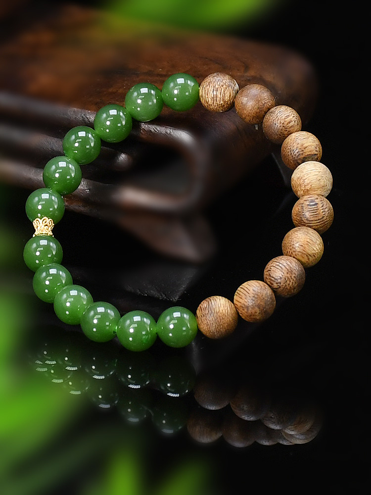 碧玉沉香玉石拍摄