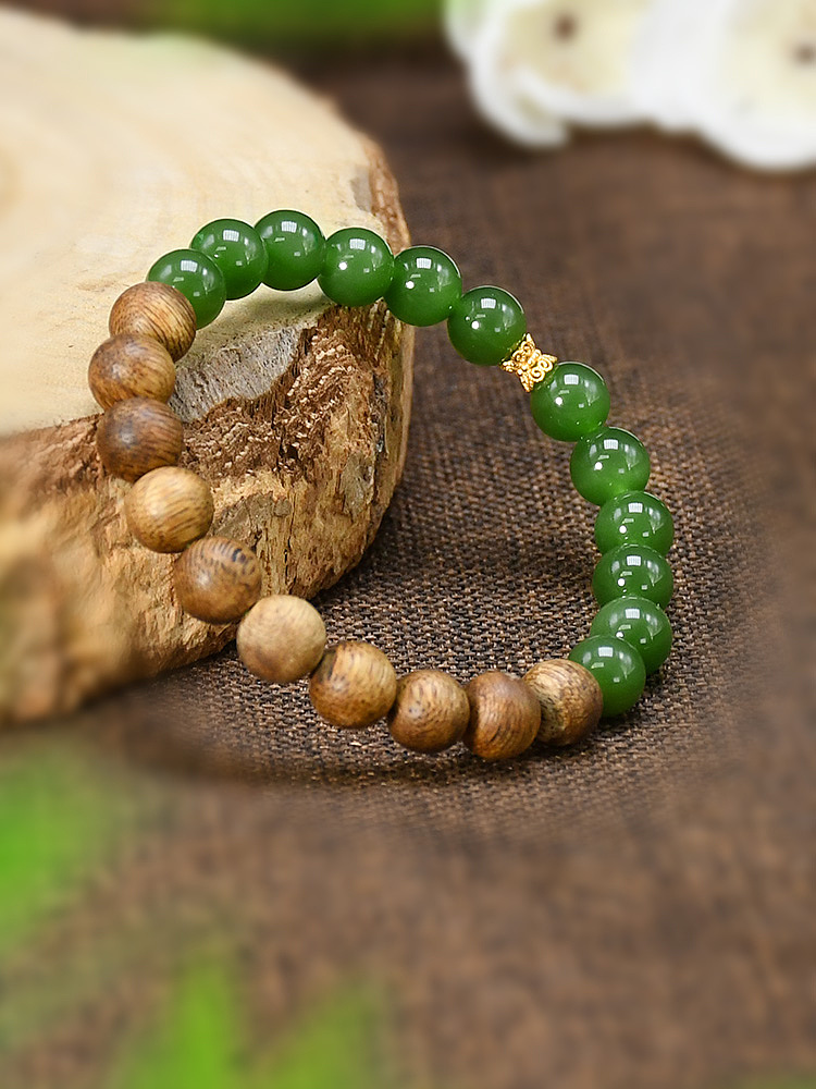 碧玉沉香玉石拍摄