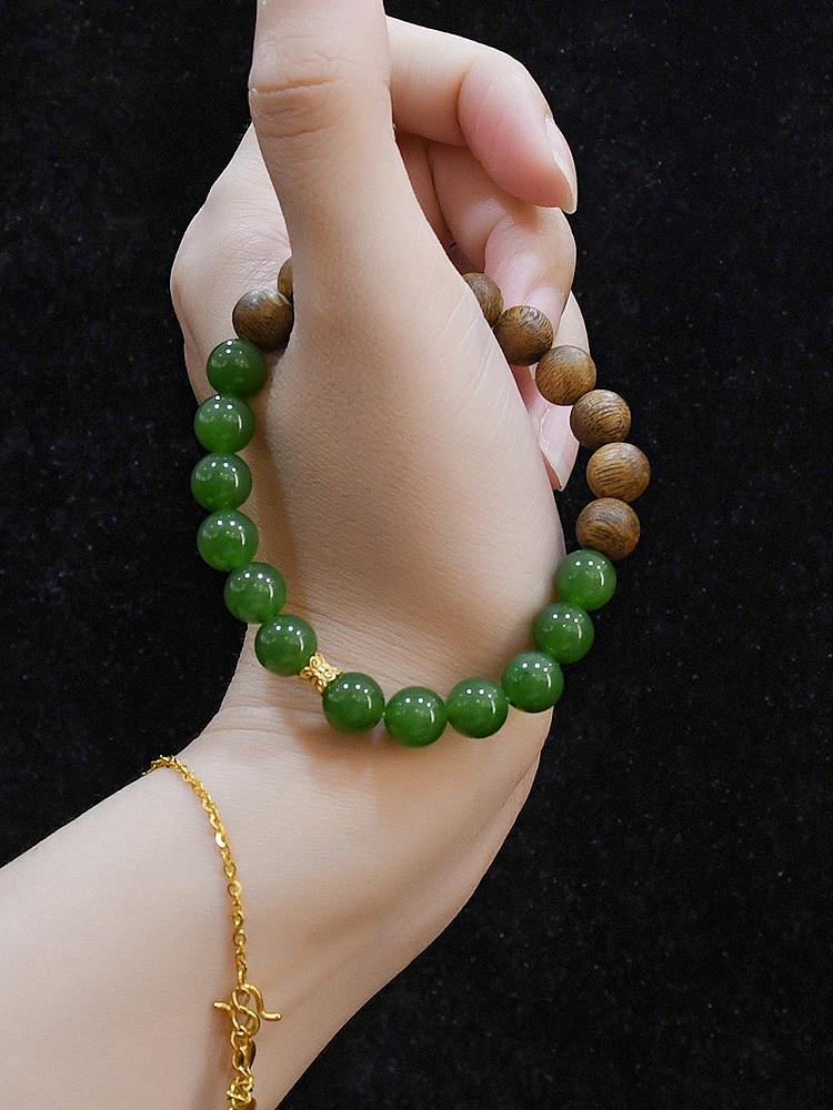 碧玉沉香玉石拍摄