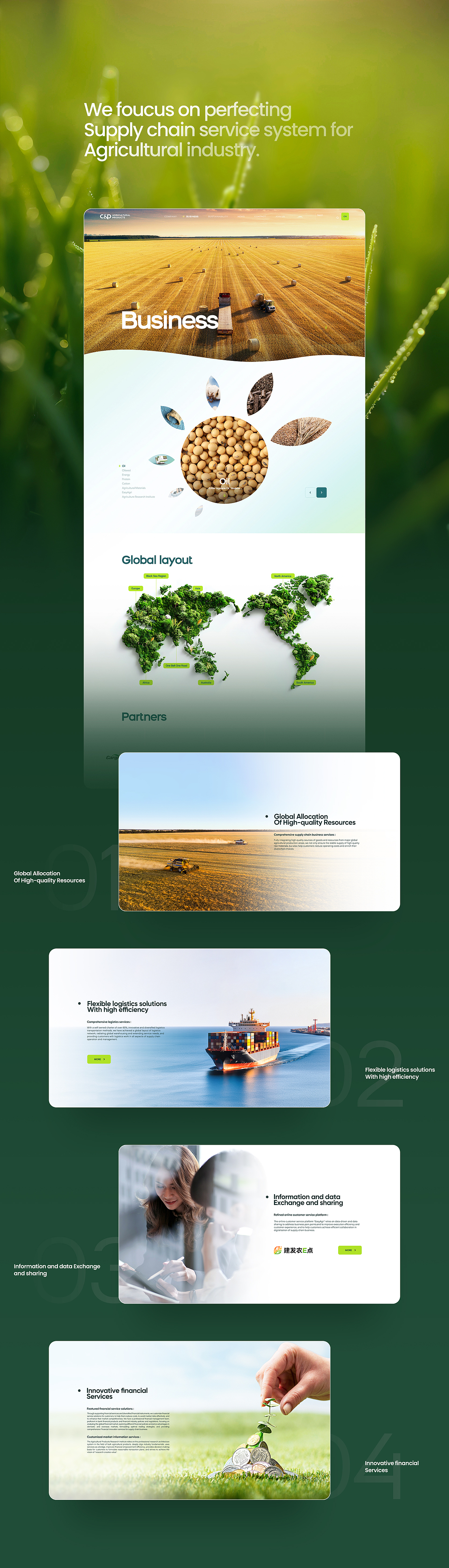 建发农产品集团全球官网视觉设计 —— 高端网站建设