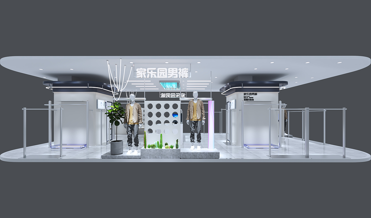 男装店设计方案（图ZMzkwMjU1ODY4） - 商业空间设计 - 站酷设计师1264002763原创素材 - 站酷ZCOOL