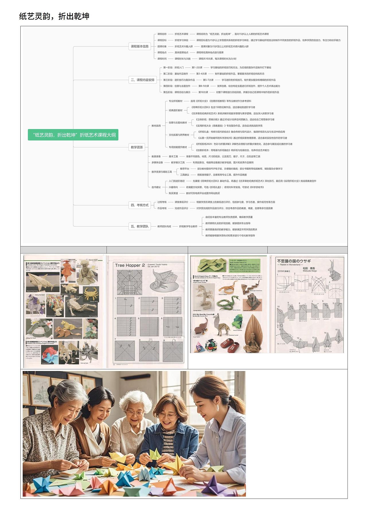 老年大学,艺术疗愈,折纸艺术课程定制
