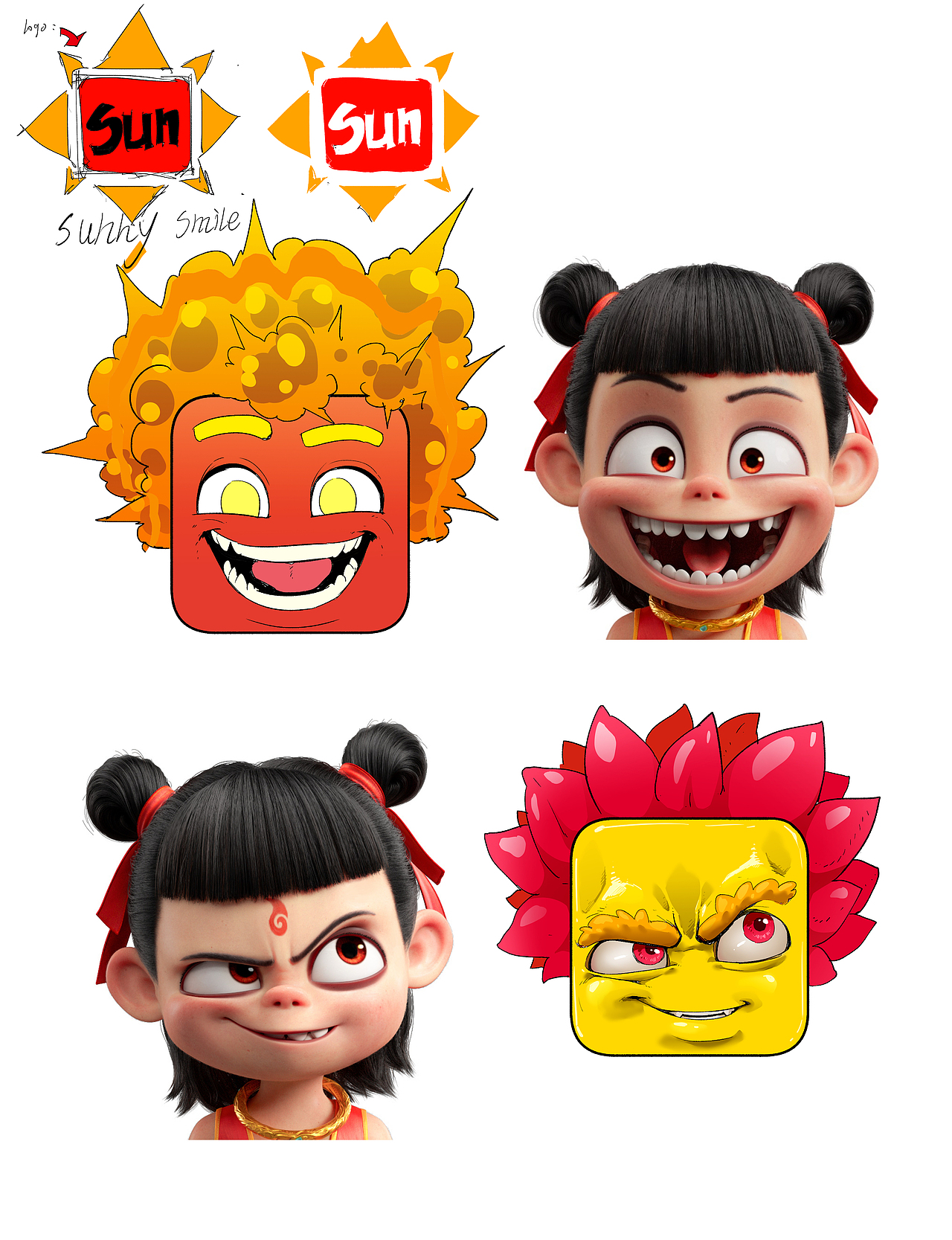 🌞【Sun 建模进度展示 | 原创IP开发日志#1】（图ZMzkwMjU5MzYw） - 概念设定 - 站酷设计师Sun方盒子品牌原创素材 - 站酷ZCOOL