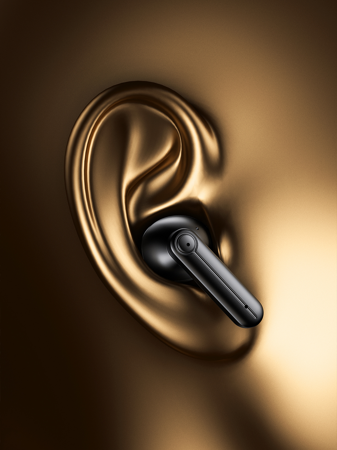 蓝牙耳机 × 产品建模效果图渲染