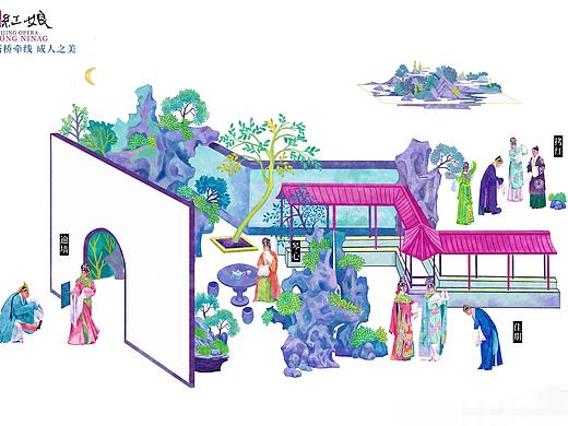 京剧剧目推广设计／插画设计