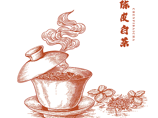 陈皮白茶