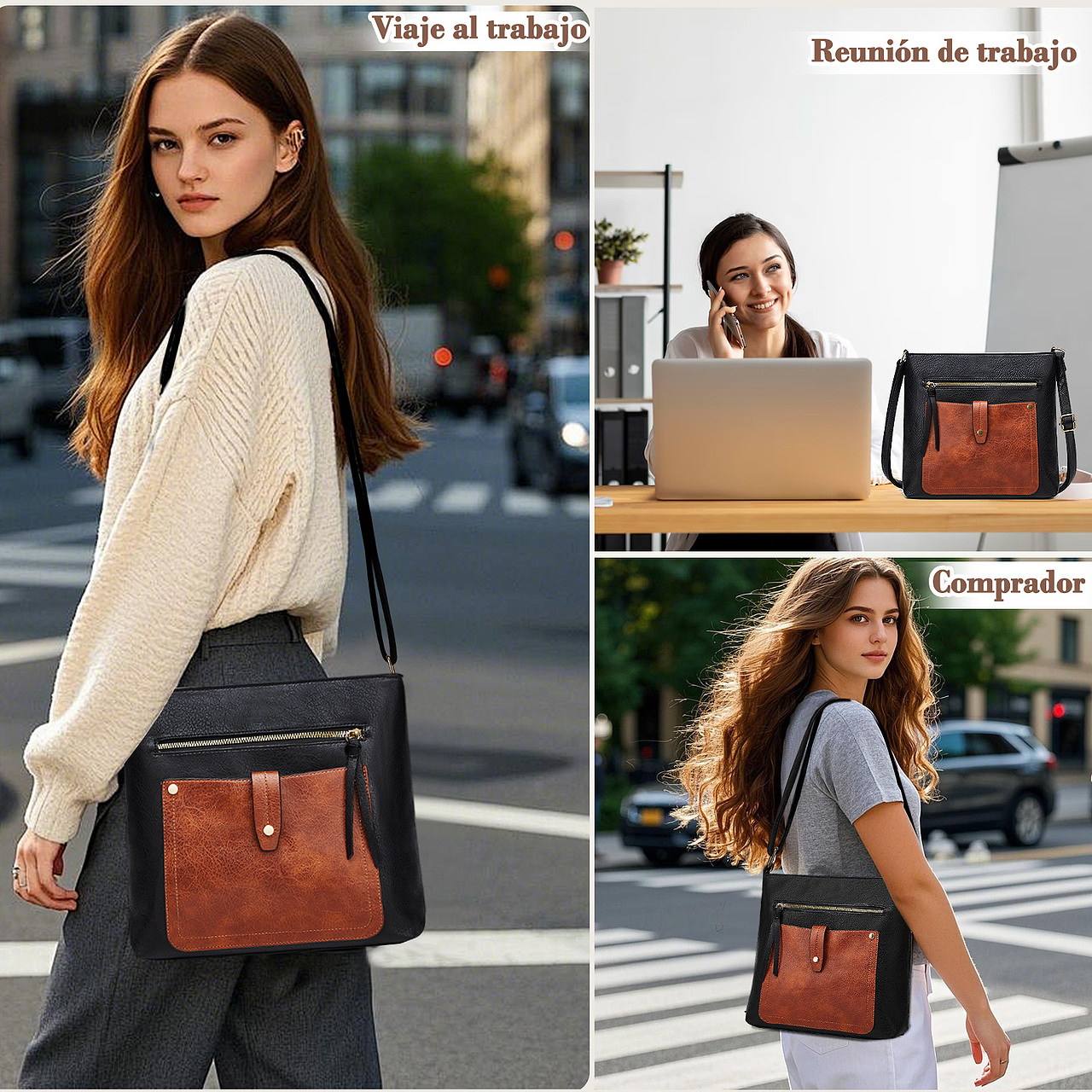 亚马逊斜挎包（女包）主图''A+"（图ZMzkwMjcyNzQ0） - 其他平面 - 站酷设计师小小殴原创素材 - 站酷ZCOOL