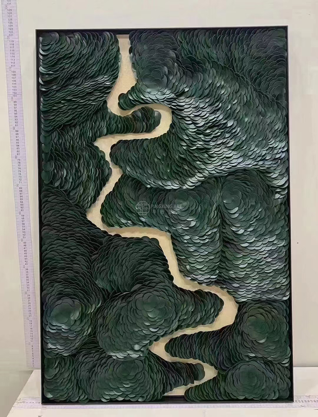 平行艺术｜今日分享、皮革装置画展示（图ZMzkwMjc1NjQ4） - 其他手工艺 - 站酷设计师深圳挂画雕塑工厂原创素材 - 站酷ZCOOL