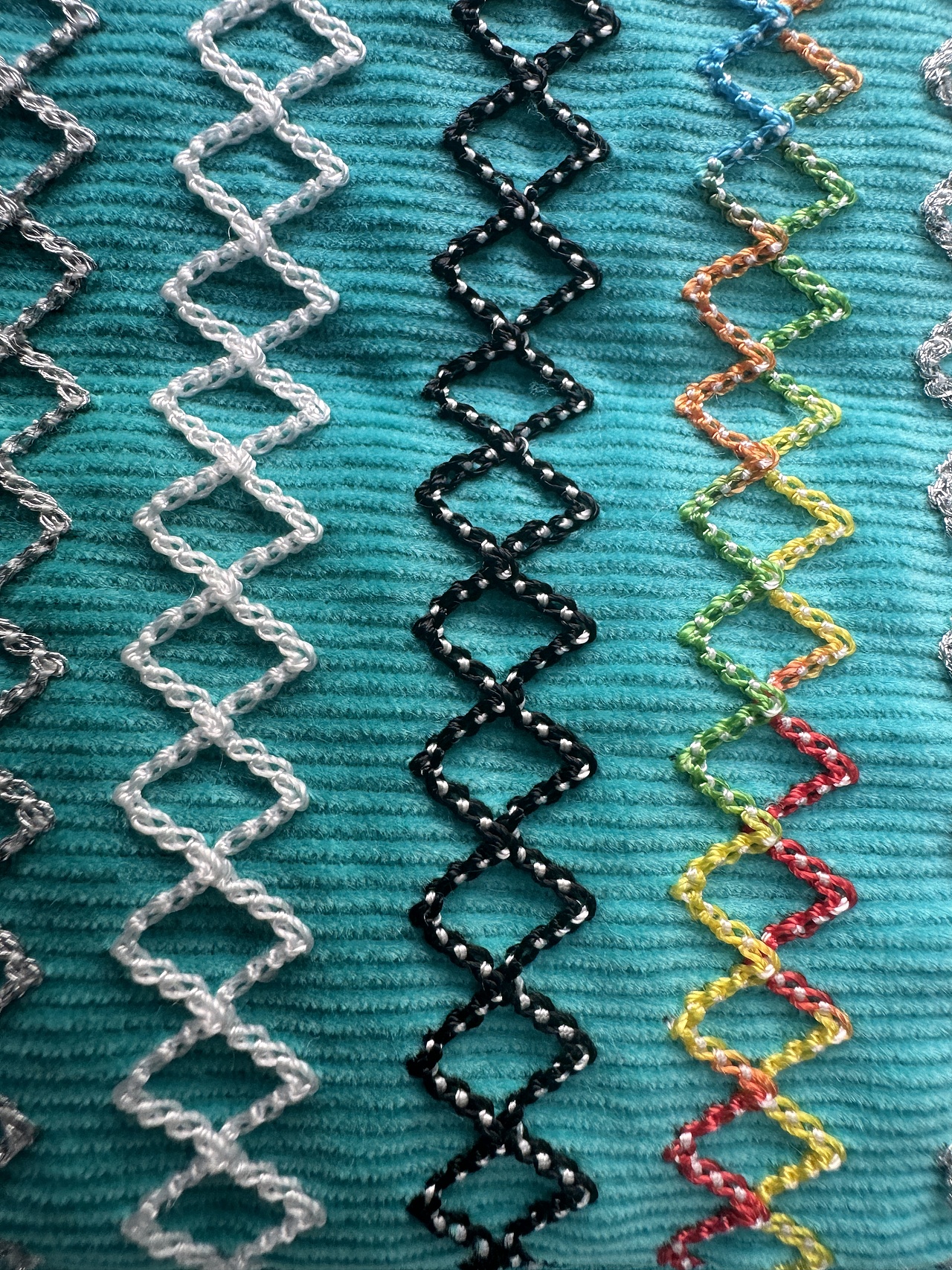 五点曲牙机十多种线，一百多种面料的测评效果合辑三（图ZMzkwMjg1MjU2） - 休闲/流行服饰 - 站酷设计师花样缝纫机原创素材 - 站酷ZCOOL