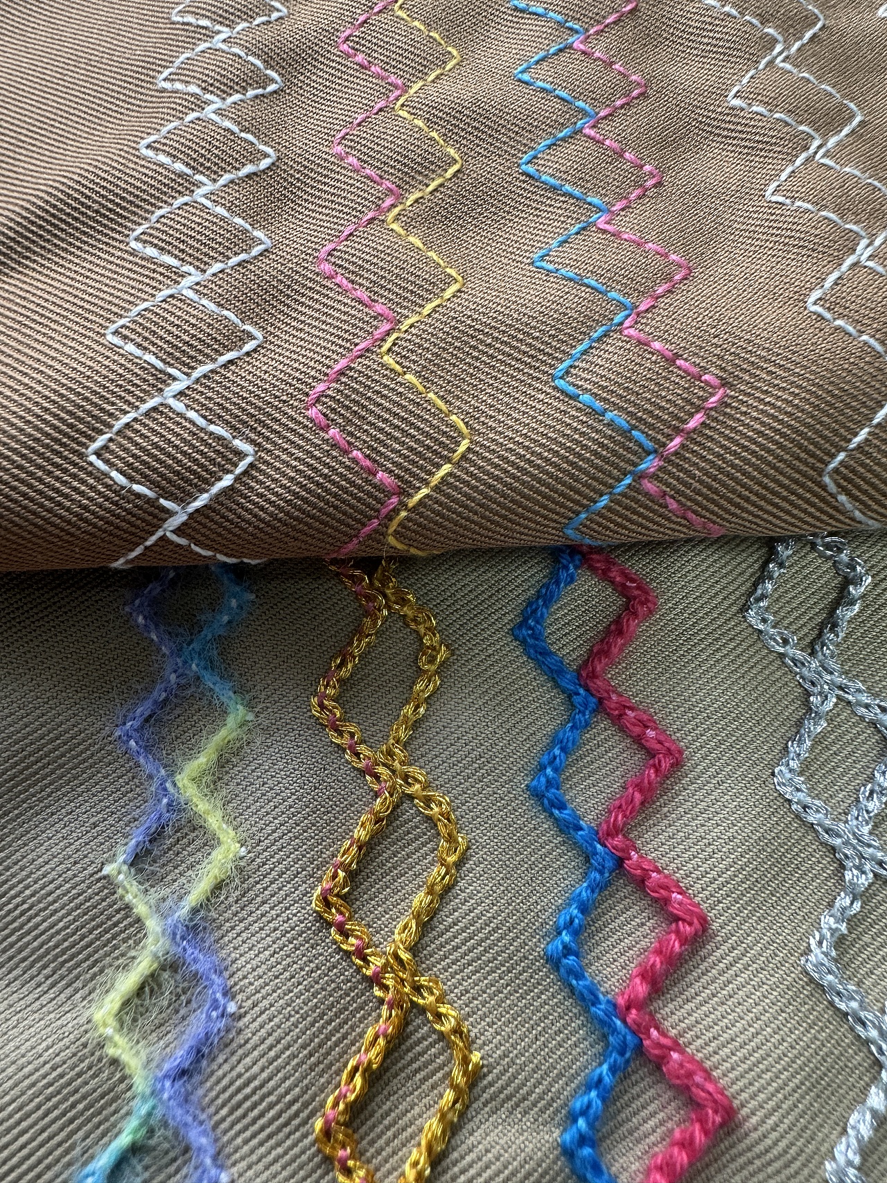 五点曲牙机十多种线，一百多种面料的测评效果合辑五