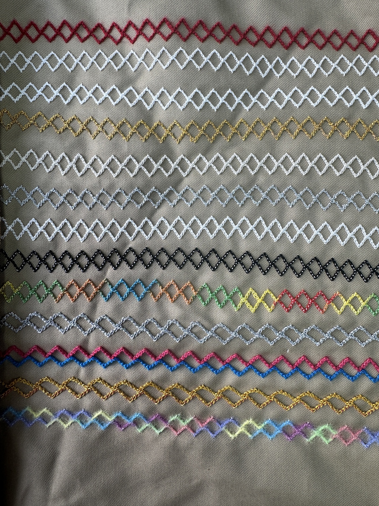 五点曲牙机十多种线，一百多种面料的测评效果合辑五