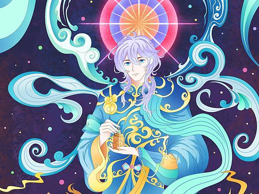 《国风插画-紫微大帝》