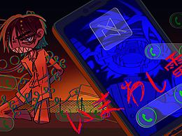 二次元電波系插畫q版曲繪