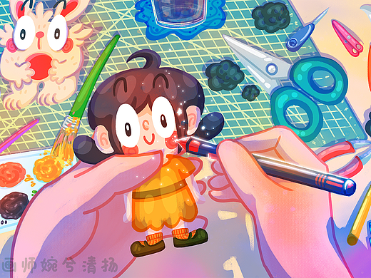 手工制作手办女孩玩偶
