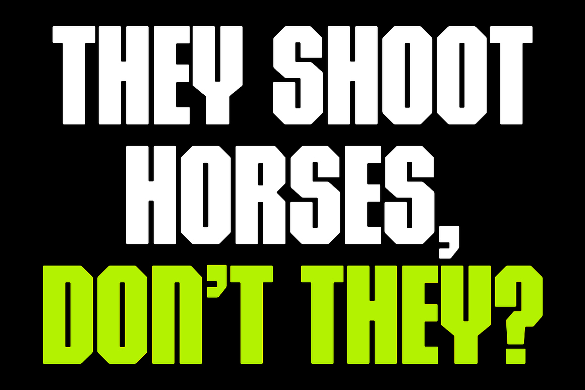 时尚现代体育海报包装画册封面标题无衬线粗体英文字体