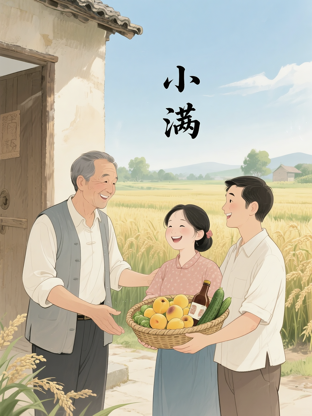 小满·看麦梢黄·烤麦子