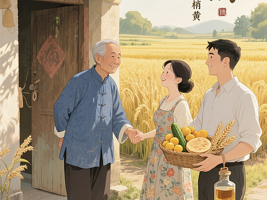 小满·看麦梢黄看爹娘·烤麦子