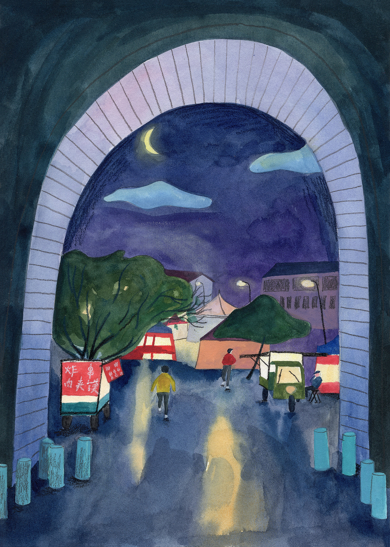 未央炙夜-手繪插畫（圖ZMzkwMzI4NTcy） - 創(chuàng)作習作 - 站酷設計師慕君mj原創(chuàng)素材 - 站酷ZCOOL