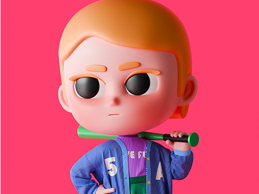 潮玩风尚 潮玩风格3D角色与服装