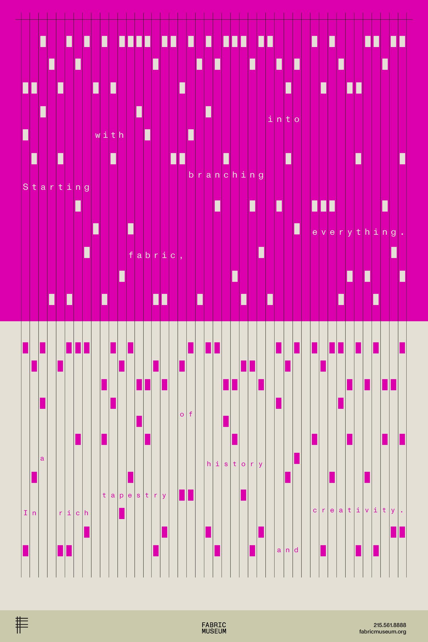 织物博物馆的数字视觉革新｜365天的好设计NO.84