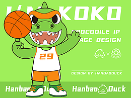 鳄鱼卡通原创吉祥物