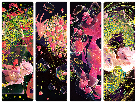 《方形世界》系列插画集