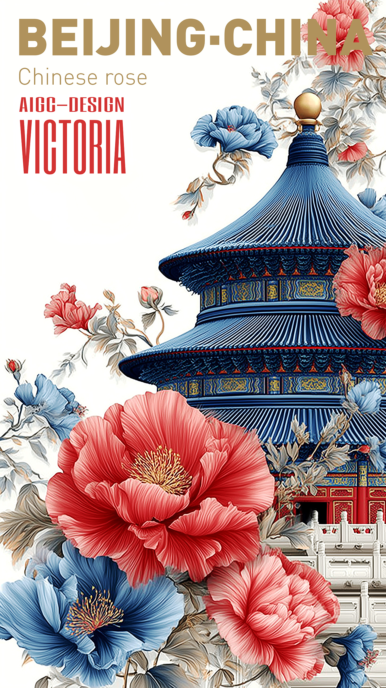 AIGC-《北京|月季花》