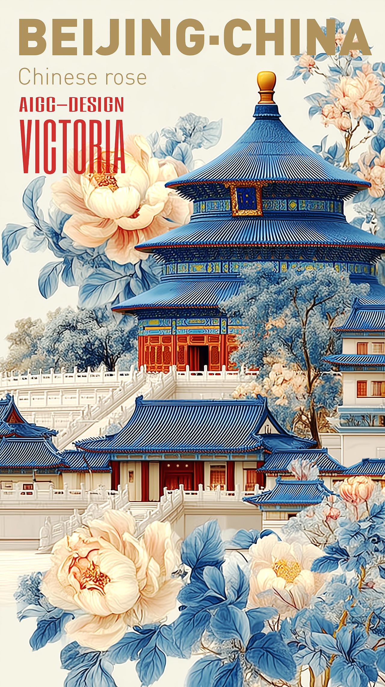 AIGC-《北京|月季花》