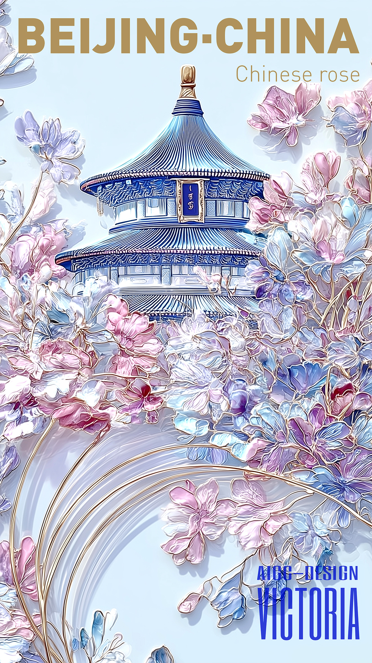 AIGC-《北京|月季花》