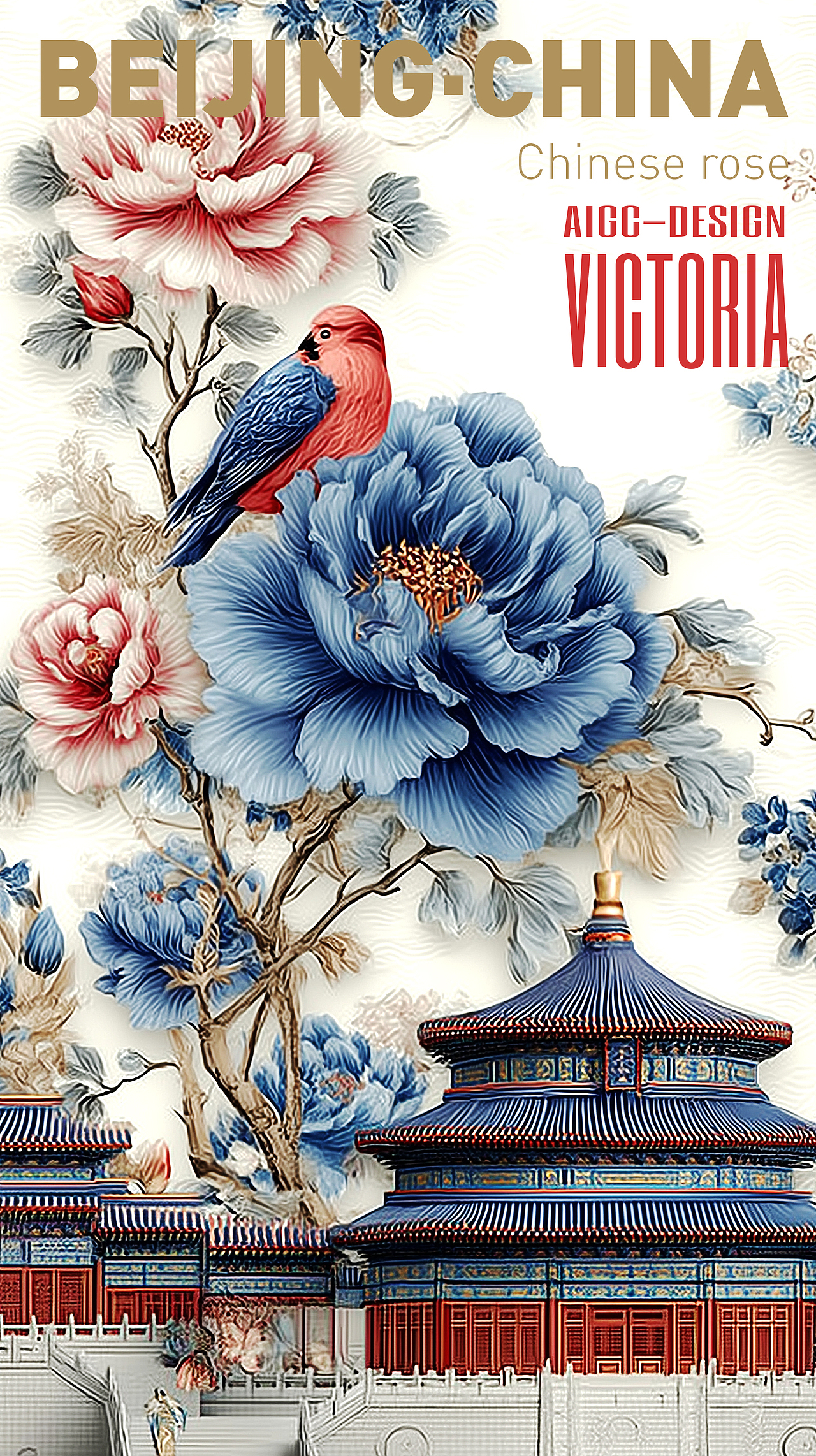 AIGC-《北京|月季花》