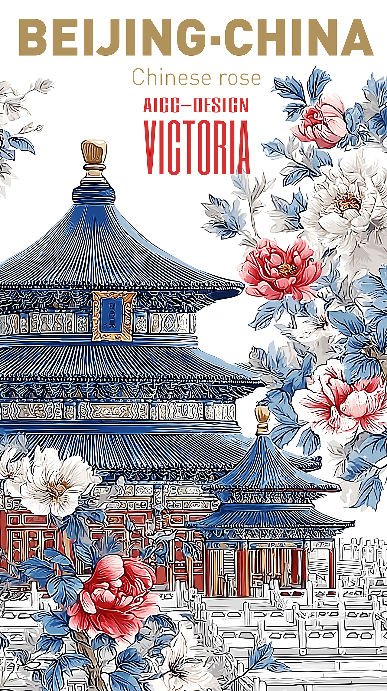 AIGC-《北京|月季花》