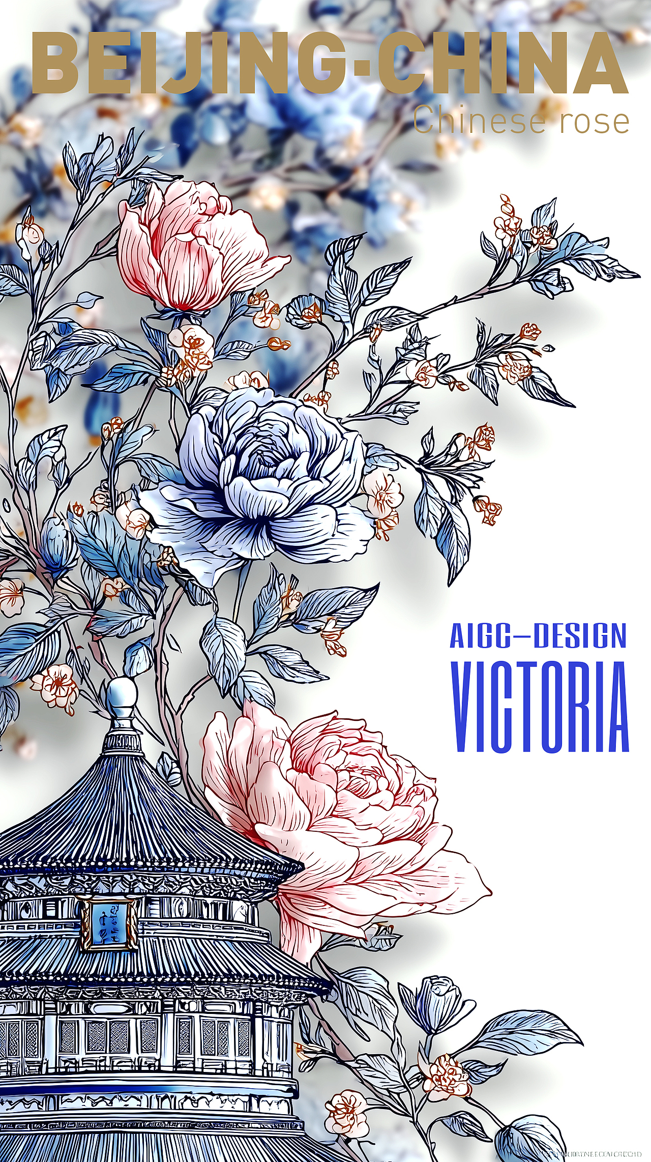 AIGC-《北京|月季花》