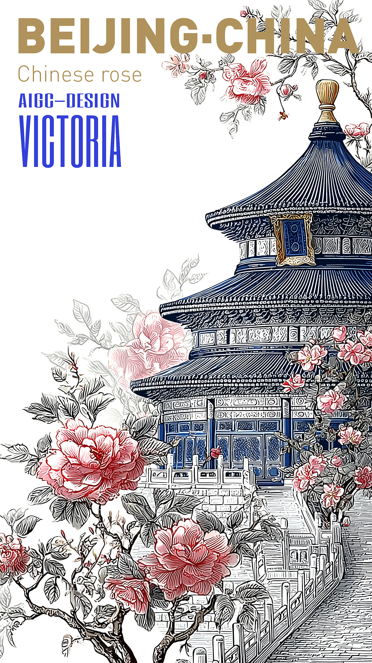 AIGC-《北京|月季花》