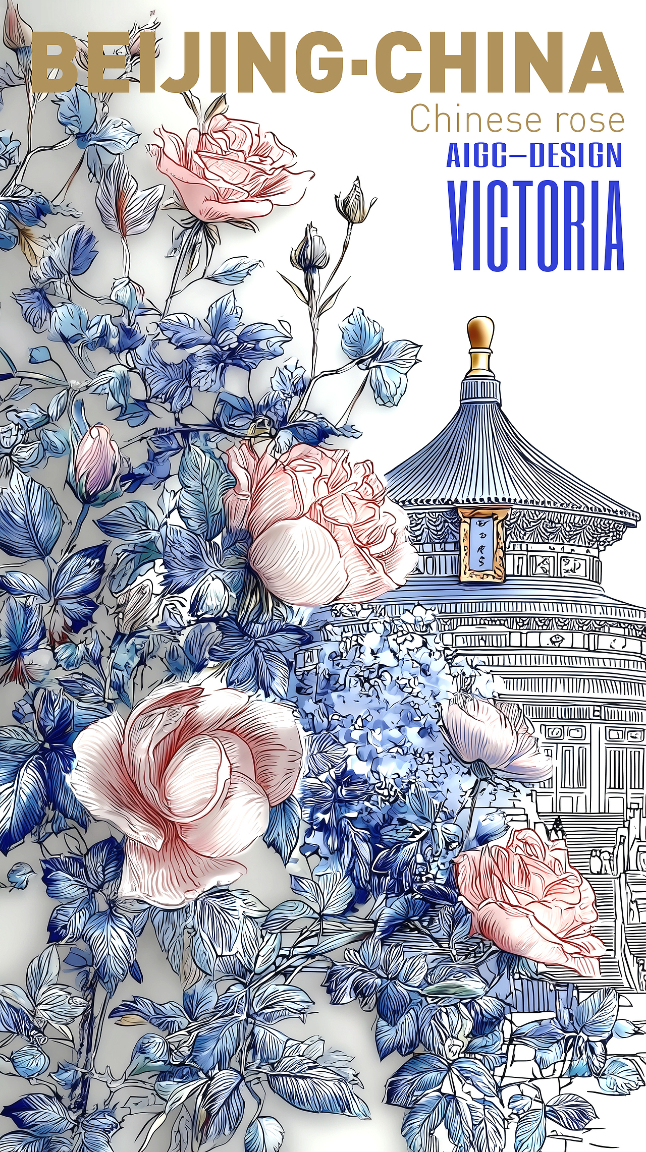 AIGC-《北京|月季花》