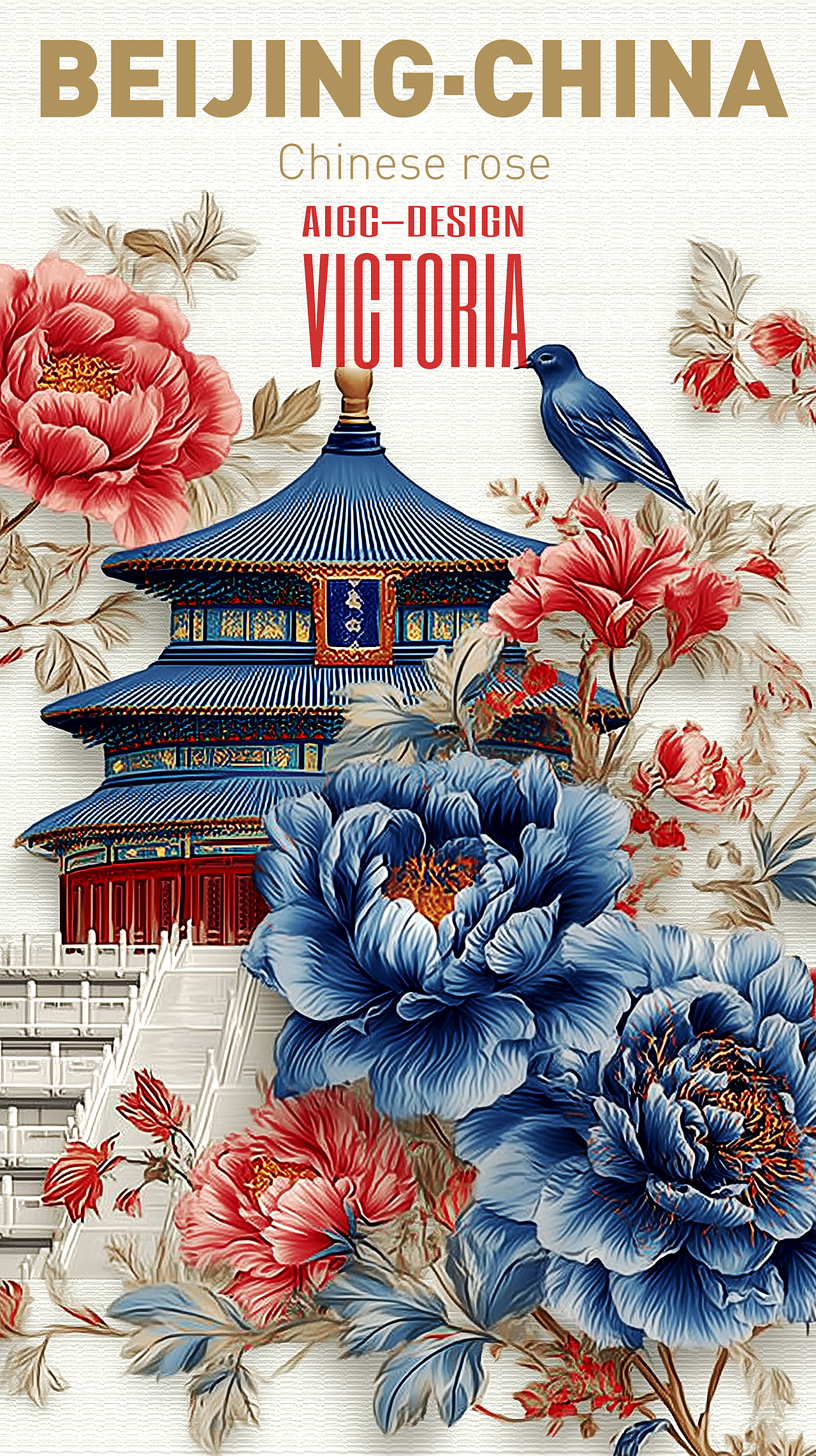 AIGC-《北京|月季花》