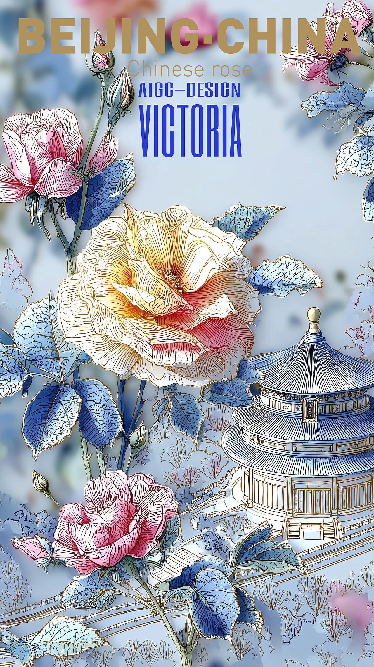 AIGC-《北京|月季花》