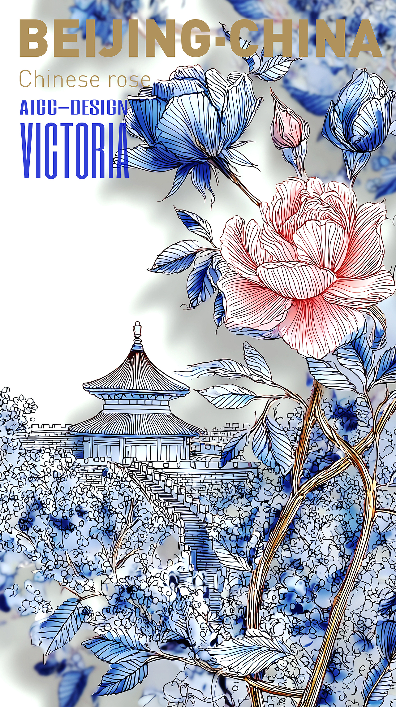 AIGC-《北京|月季花》