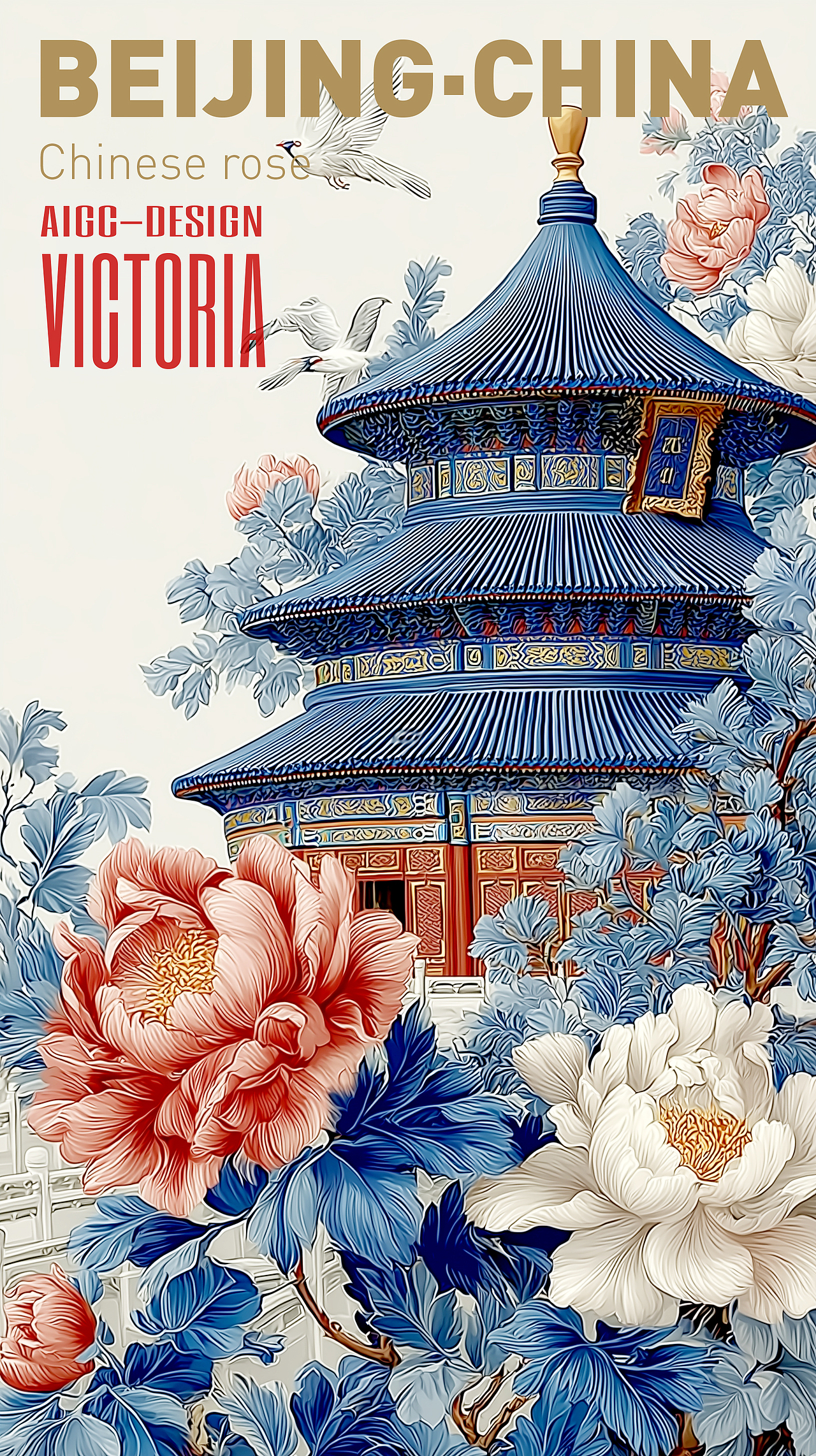 AIGC-《北京|月季花》