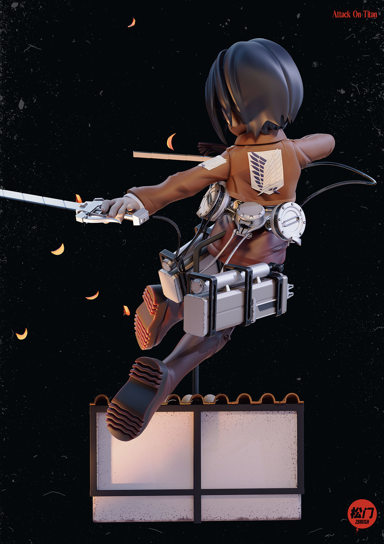 进击的巨人-三笠卡通版