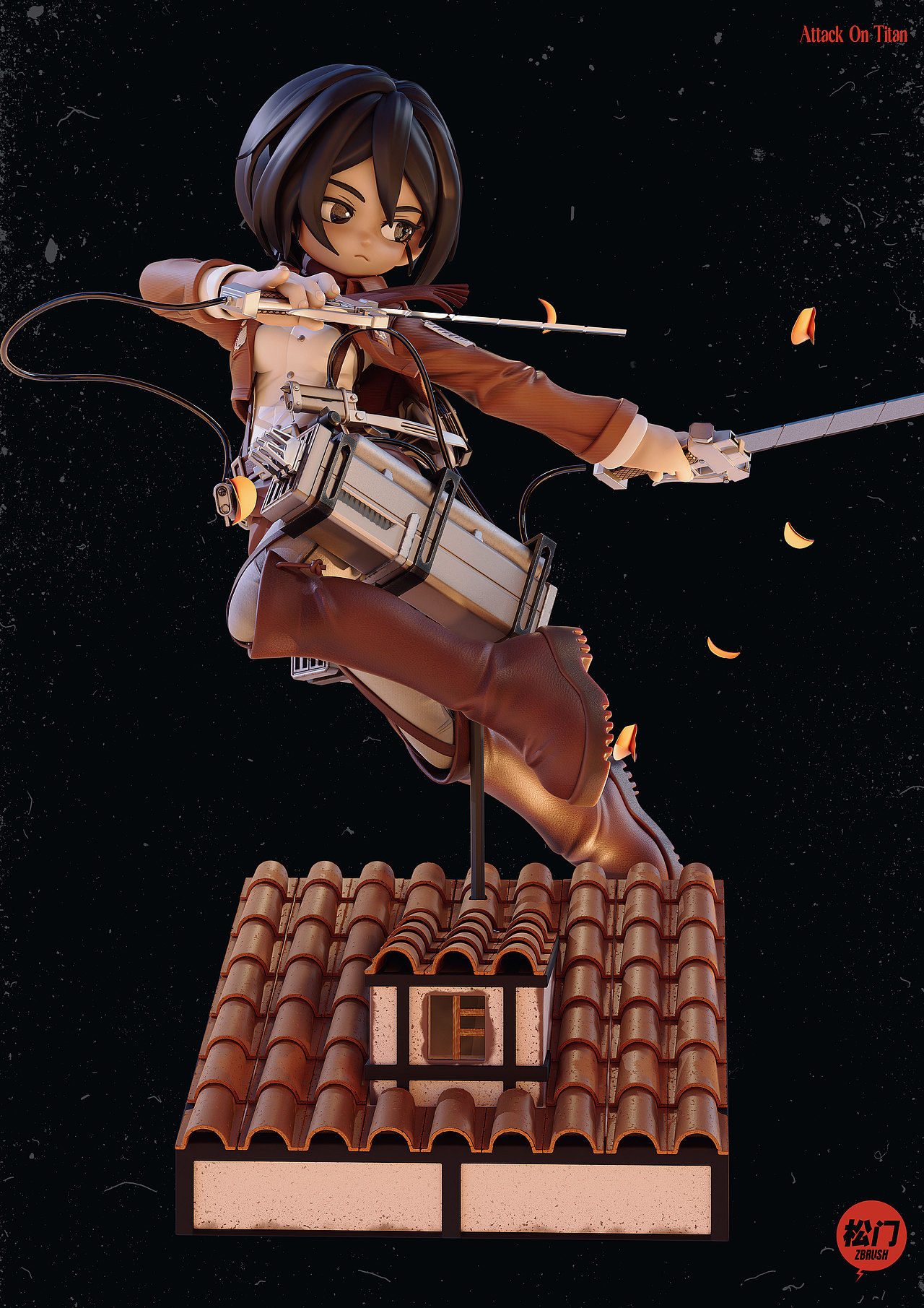 进击的巨人-三笠卡通版