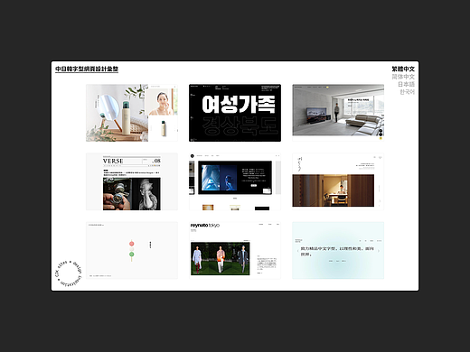 CJK sites:中日韩字型网页设计聚合