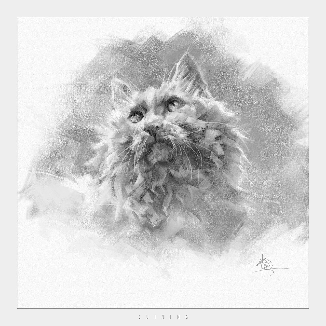 貓素描（圖ZMzkwMzQyMzAw） - 繪畫 - 站酷設(shè)計(jì)師cuin62原創(chuàng)素材 - 站酷ZCOOL