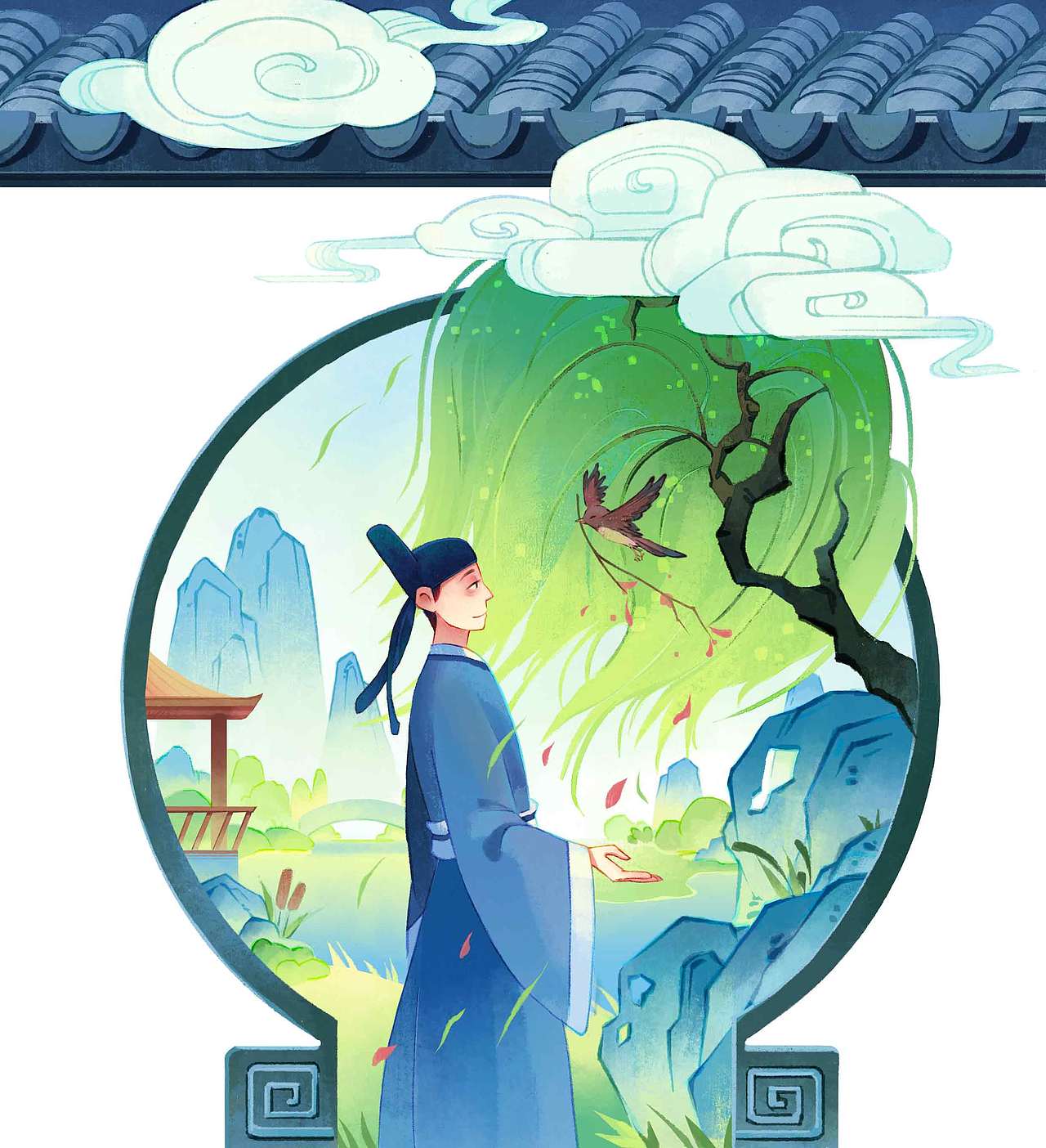 国风绘本插画|寻找有缘的出版社老师,欢迎约稿~