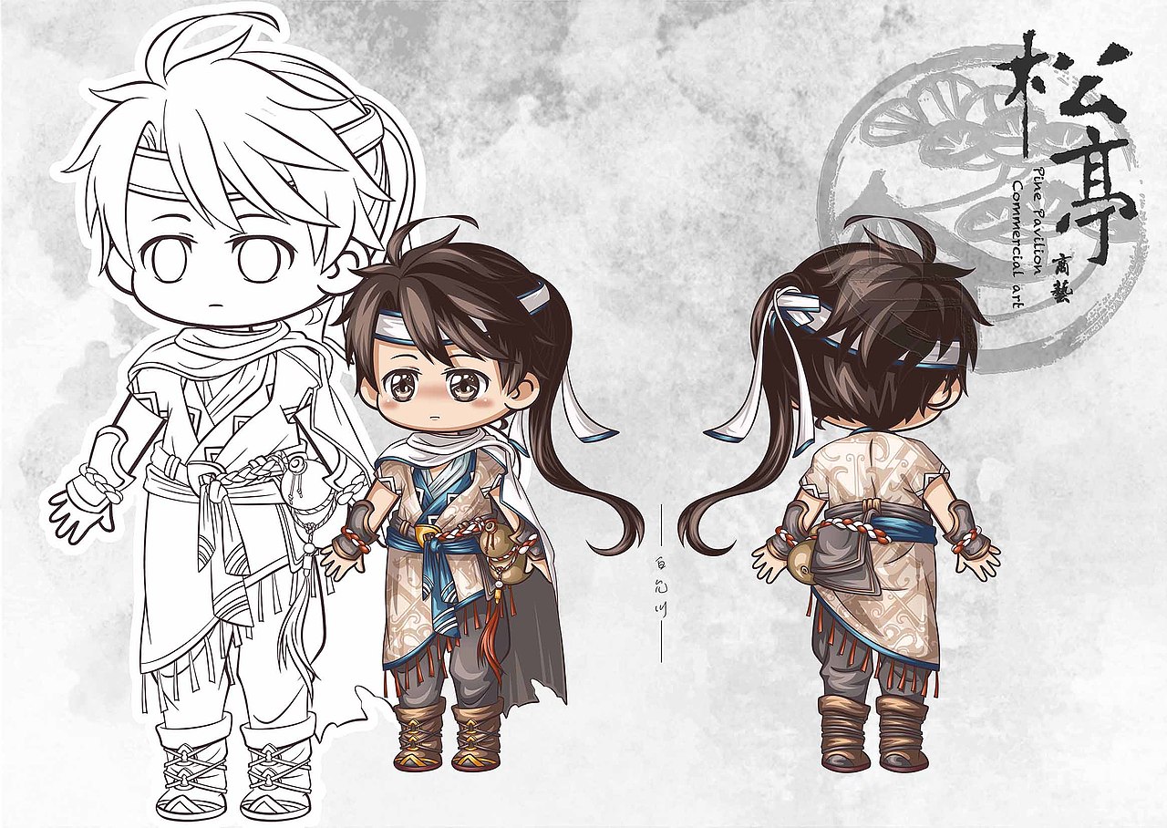 小小武侠（图ZMzkwMzQ5Mjk2） - 游戏原画 - 站酷设计师江湖人称碧丽珠原创素材 - 站酷ZCOOL