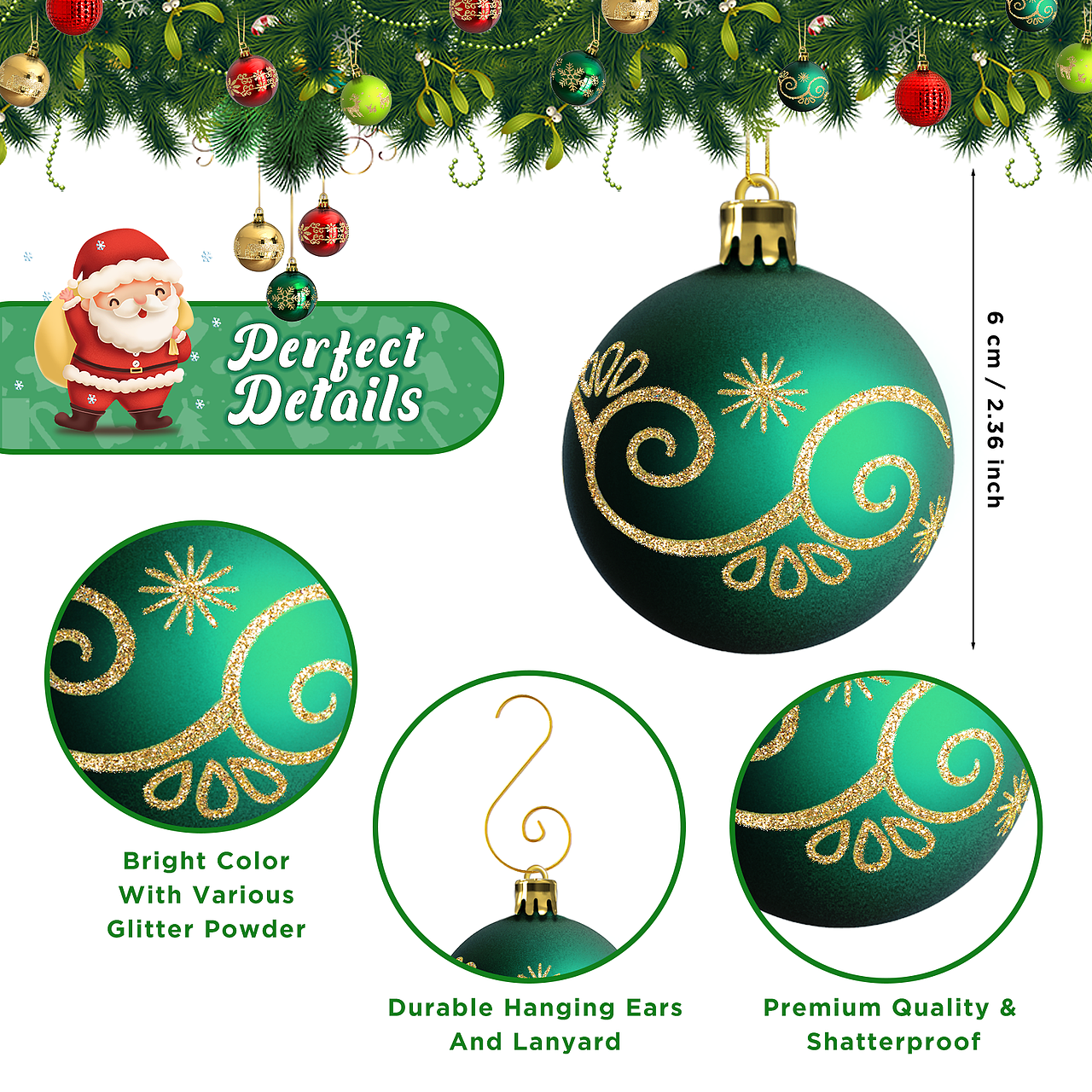 亚马逊设计-圣诞球挂饰-主图&A+设计（图ZMzkwMzU4ODM2） - 电商 - 站酷设计师罗杰_Roger原创素材 - 站酷ZCOOL