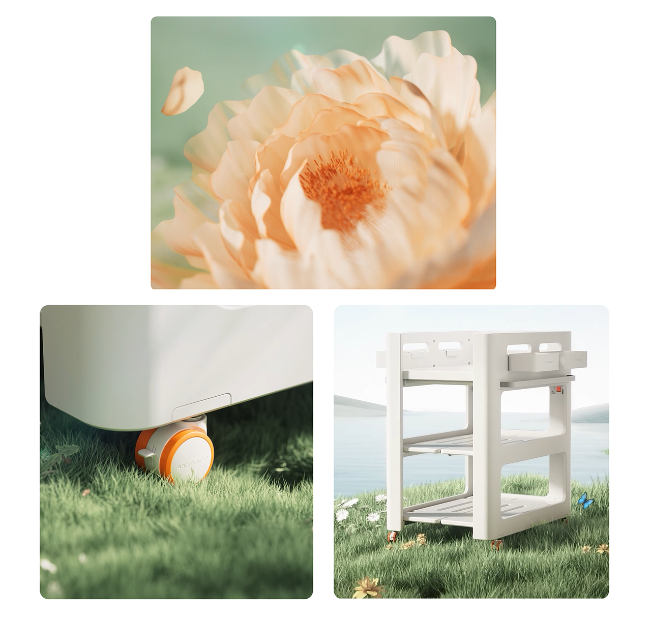 「花语·绽」贝迪尿布台 | 草叶间的折叠美学（图ZMzkwMzY1OTUy） - 动画/影视 - 站酷设计师赛老师Cube原创素材 - 站酷ZCOOL